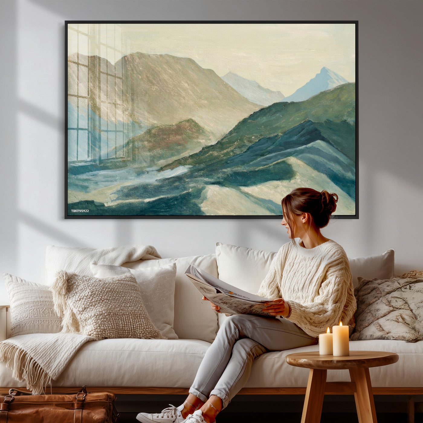 33629523-MGV-CV-36X24 - Shemelina Mountain Landscape, Mountains at Dawn Wall Art Canvas Print