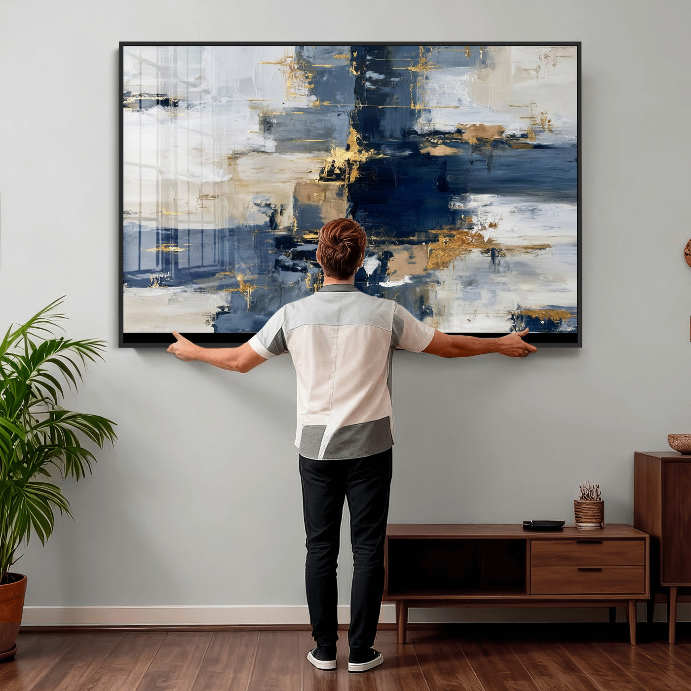 57128767-MGV-CV-36X24 - Abstract Wall Art Canvas Print