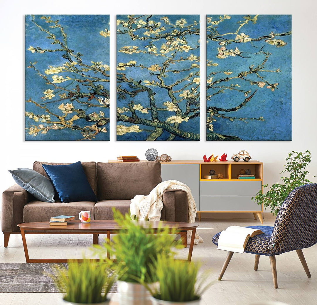 Art mural Fleur d'amandier par Van Gogh Impression sur toile