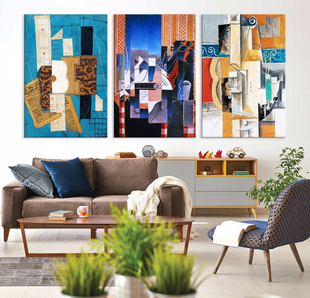 Relaxing Contemporary Abstract Art Canvas Wall Art Print Art