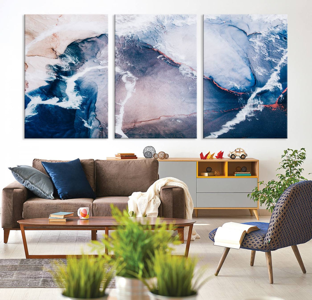 Large Modern Abstract Canvas Wall Art Print