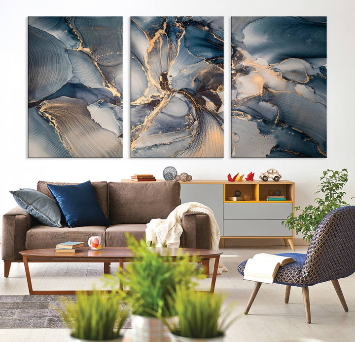 Abstract Wall Art Canvas Print for Modern Home Decor