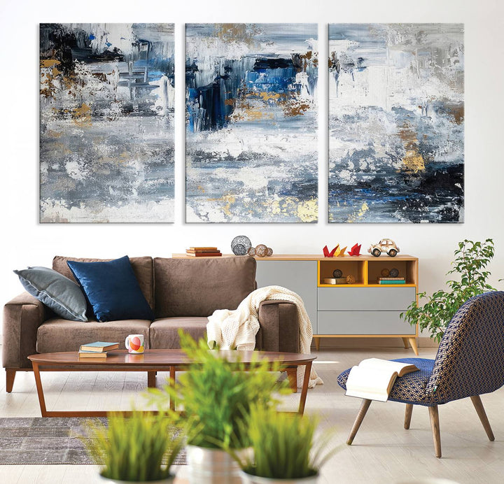 Modern Large Abstract Wall Art Canvas Print