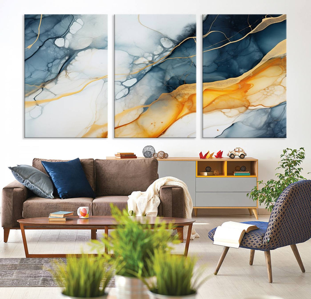 Fluid Wall Art Abstract Canvas Print