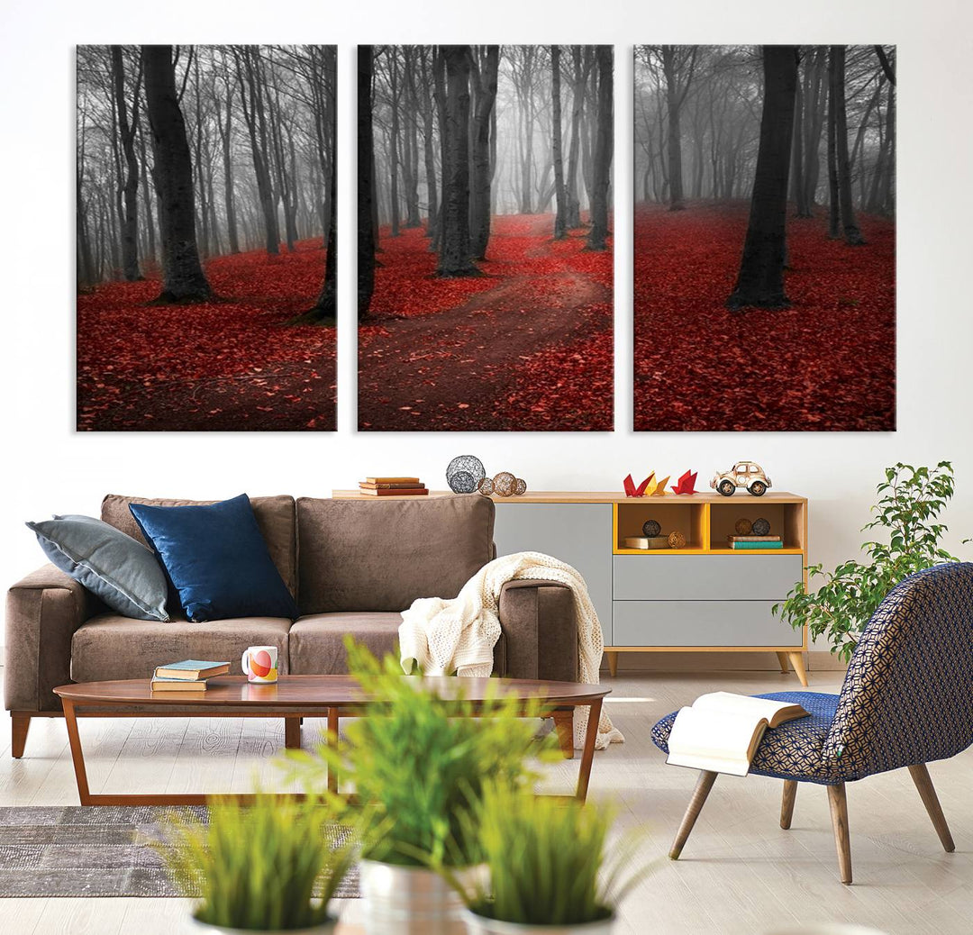 Wonderful Forest with Autumn Forest Artwork