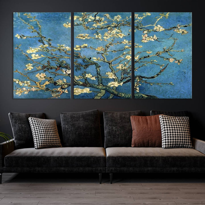 Art mural Fleur d'amandier par Van Gogh Impression sur toile