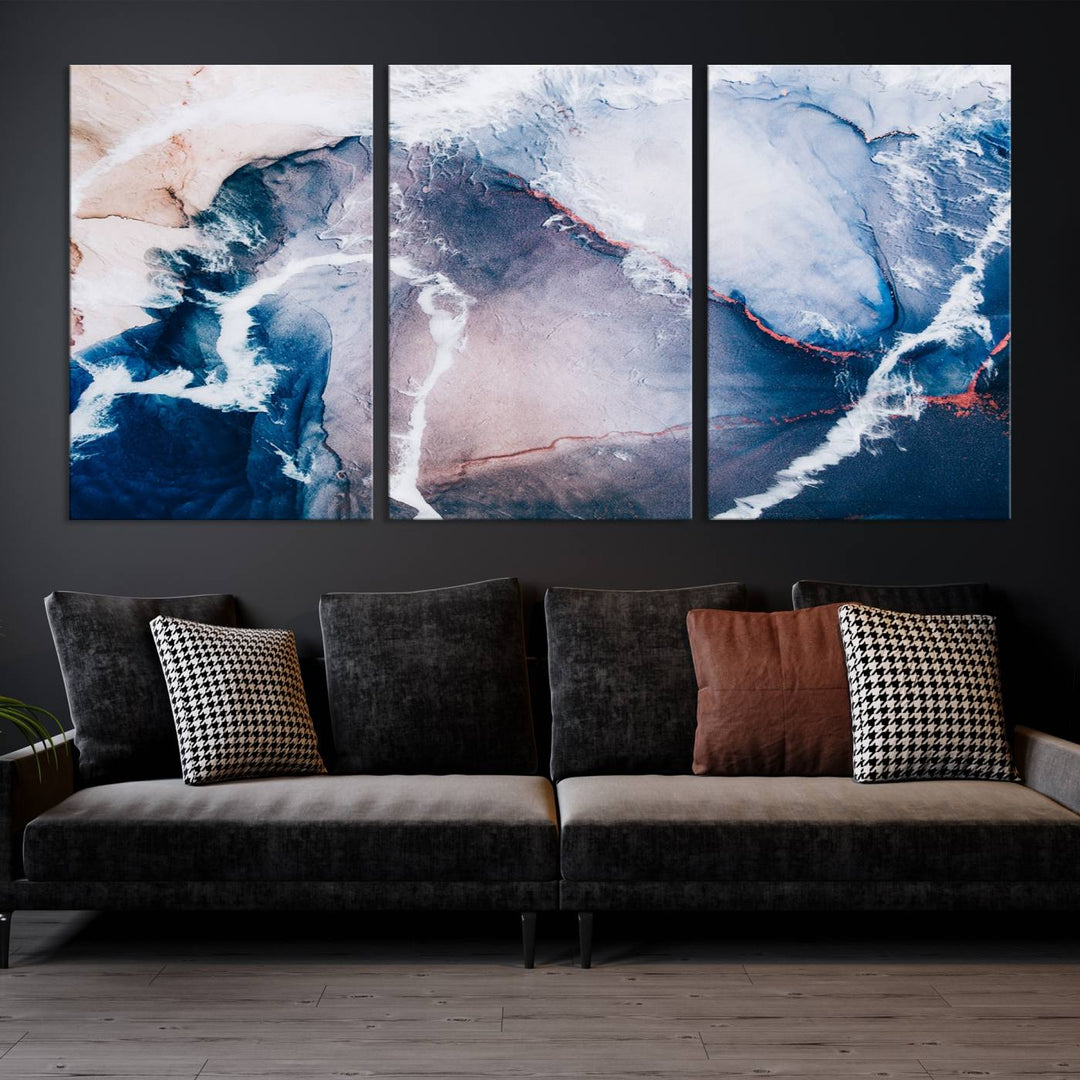 Large Modern Abstract Canvas Wall Art Print