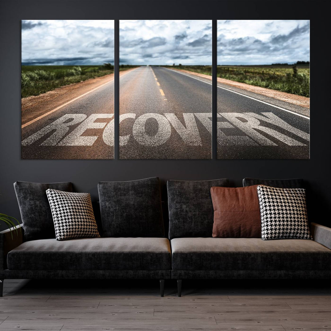 Recovery Road Wall Art Canvas Print