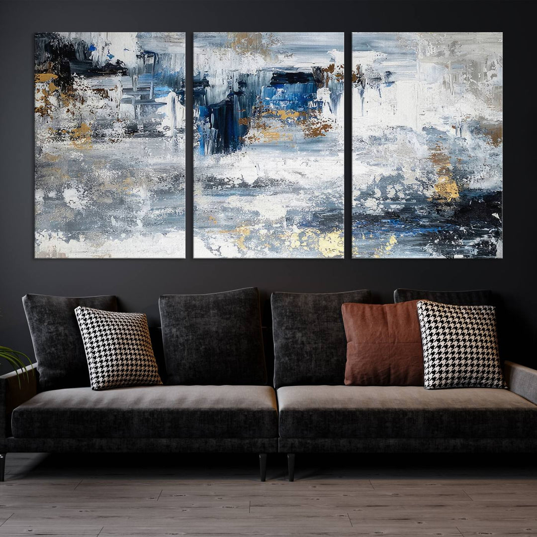 Modern Large Abstract Wall Art Canvas Print