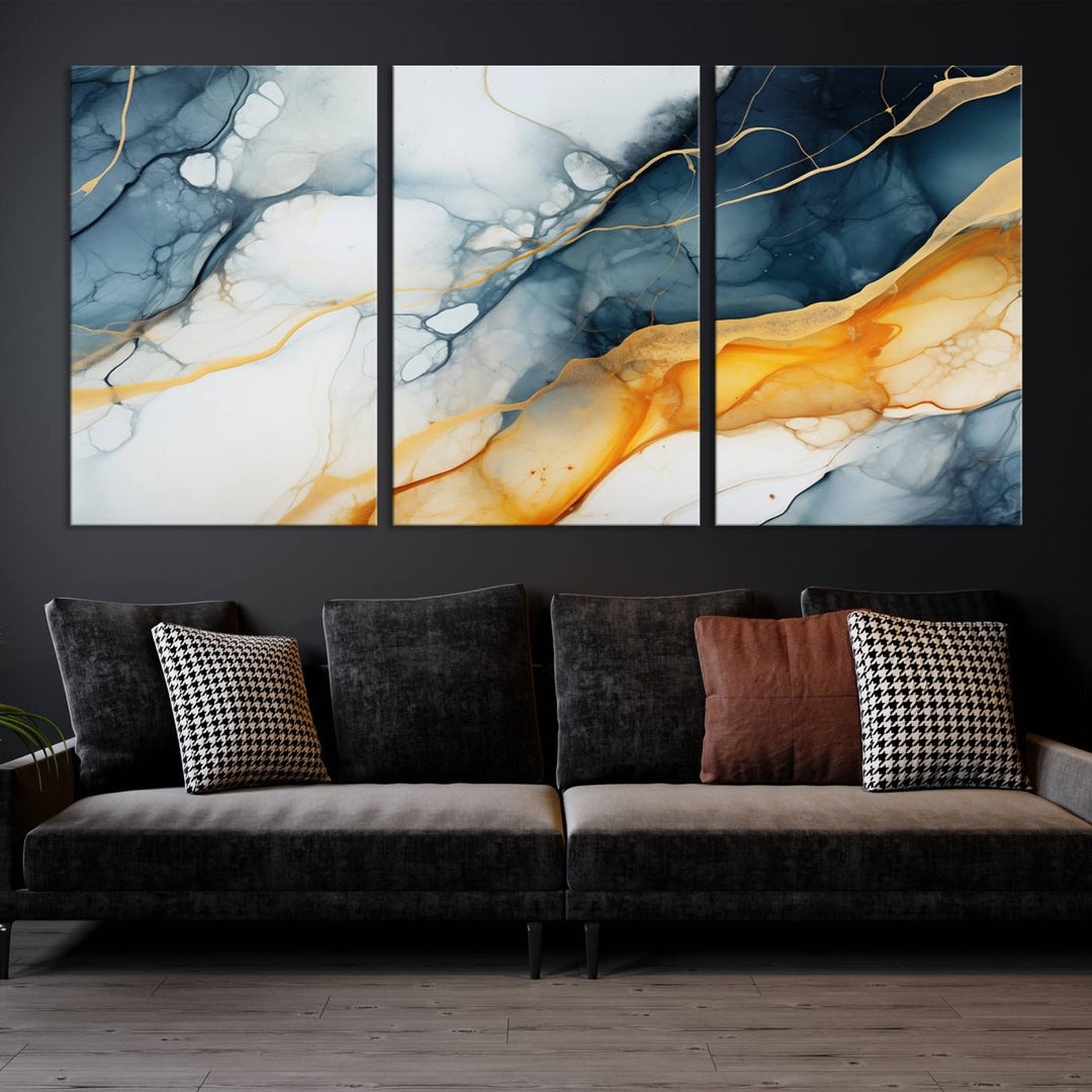 Fluid Wall Art Abstract Canvas Print