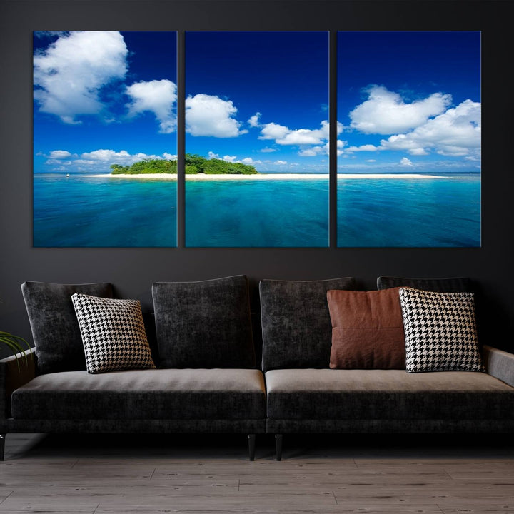 Wall Art Small Tropical Island Canvas Print