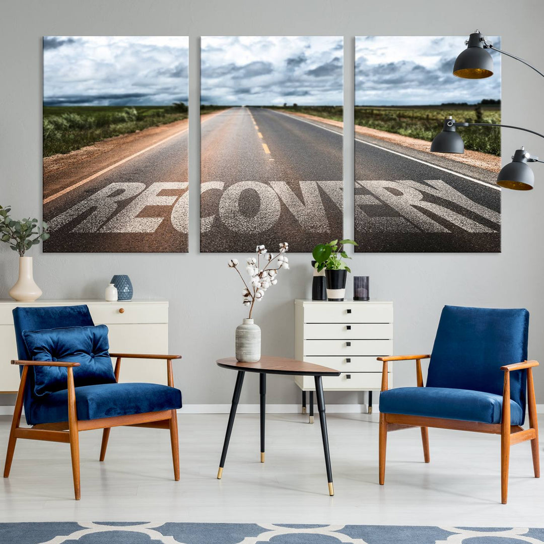 Recovery Road Wall Art Canvas Print