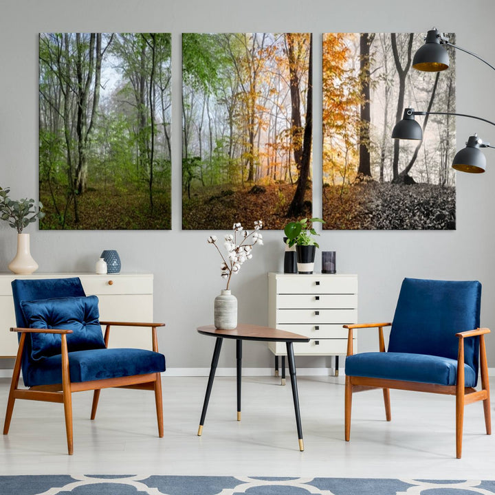 Wall Art Canvas Four Season Forest Wall Art