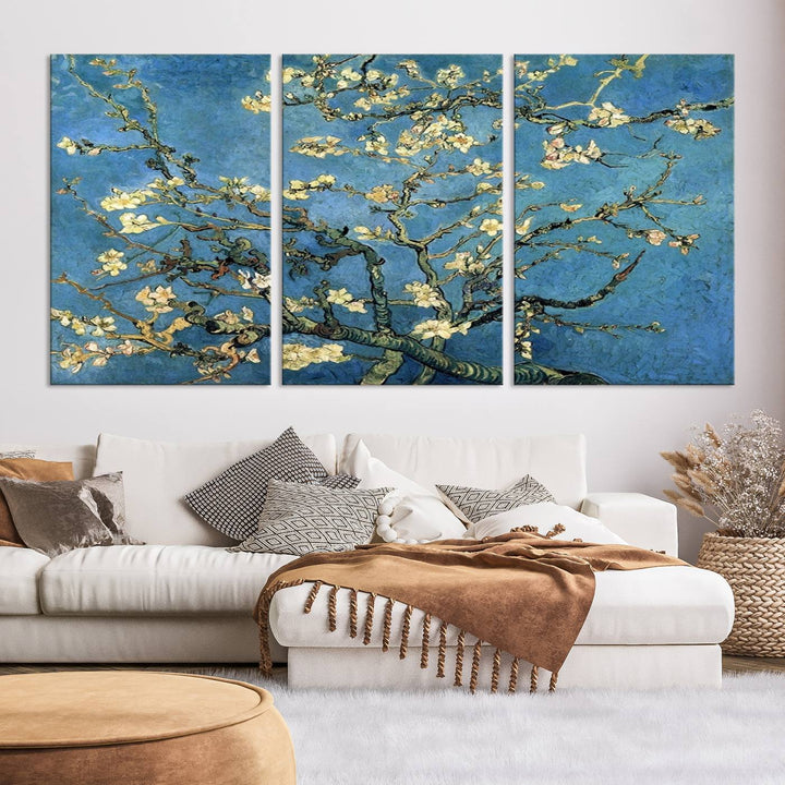 Art mural Fleur d'amandier par Van Gogh Impression sur toile