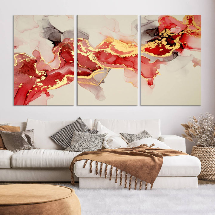 Abstract Work of Art Walls Contemporary Painting Abstract Canvas Wall Art