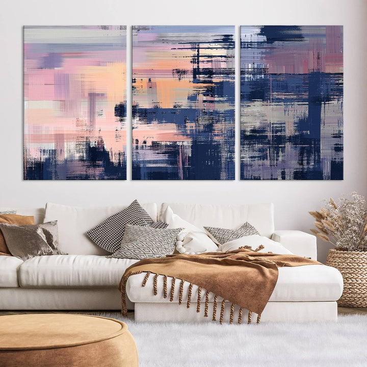 Abstract Painting Wall Art Canvas Print Split Canvas Art