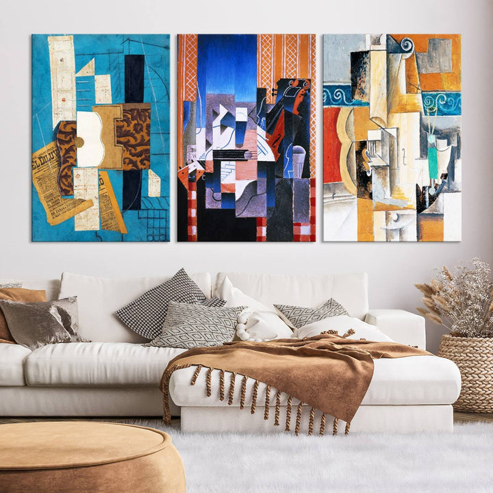 Relaxing Contemporary Abstract Art Canvas Wall Art Print Art