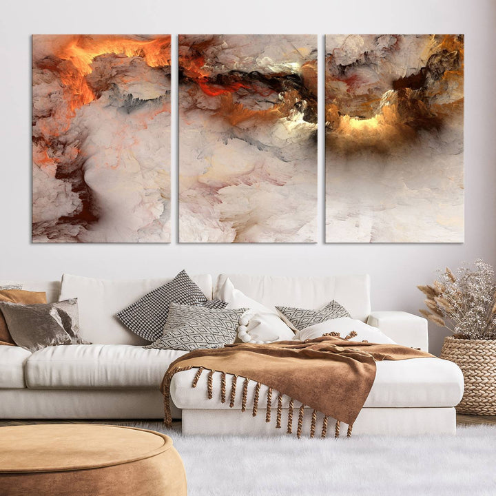 Abstract Smokes Canvas Wall Art Print