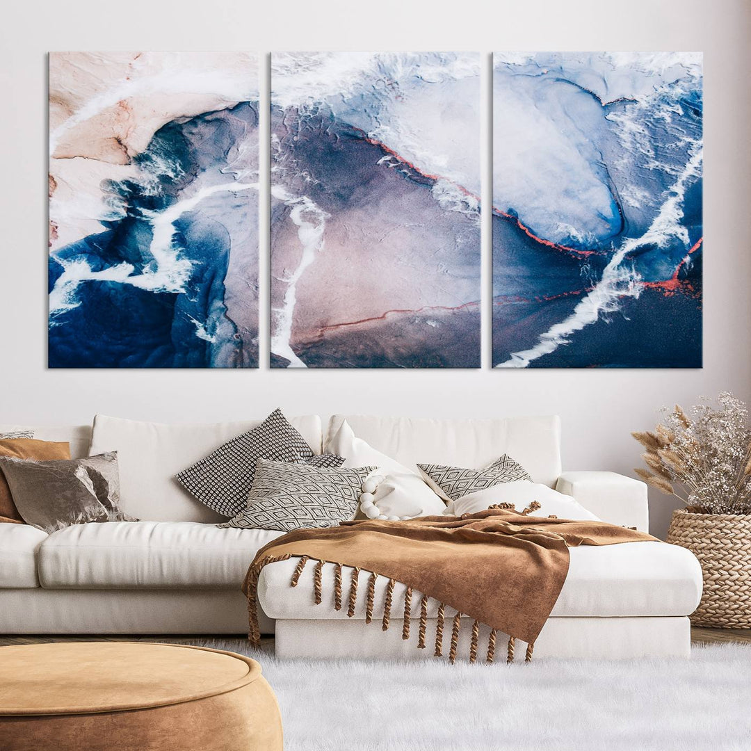 Large Modern Abstract Canvas Wall Art Print