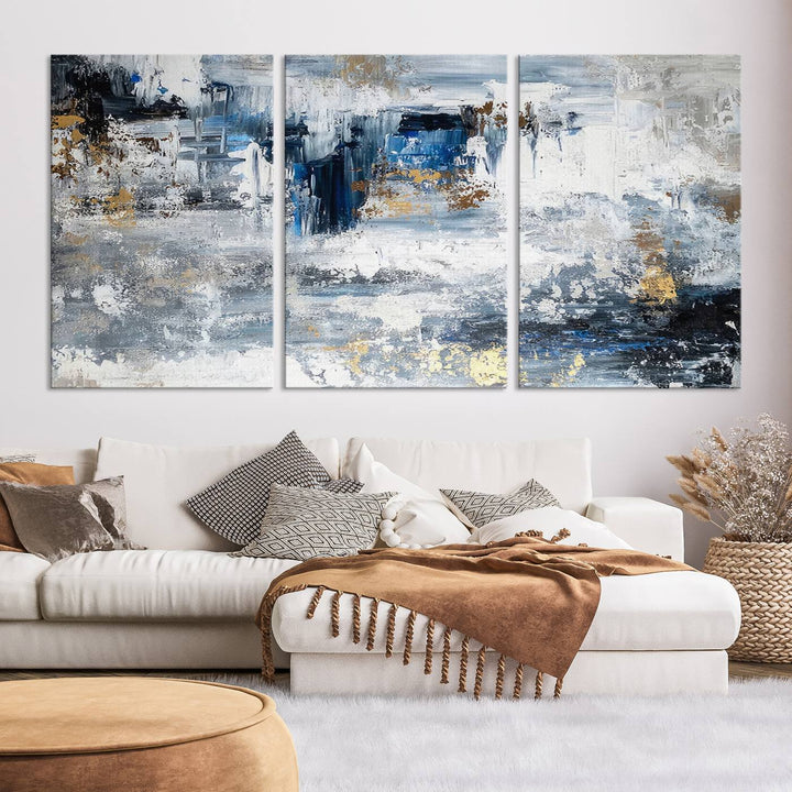 Modern Large Abstract Wall Art Canvas Print