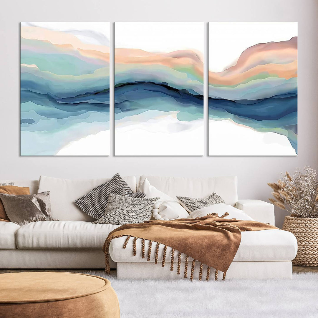 Canvas Print Wall Art Set Abstract Illustrs Art Wall