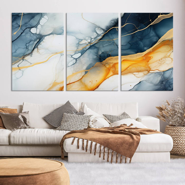 Fluid Wall Art Abstract Canvas Print