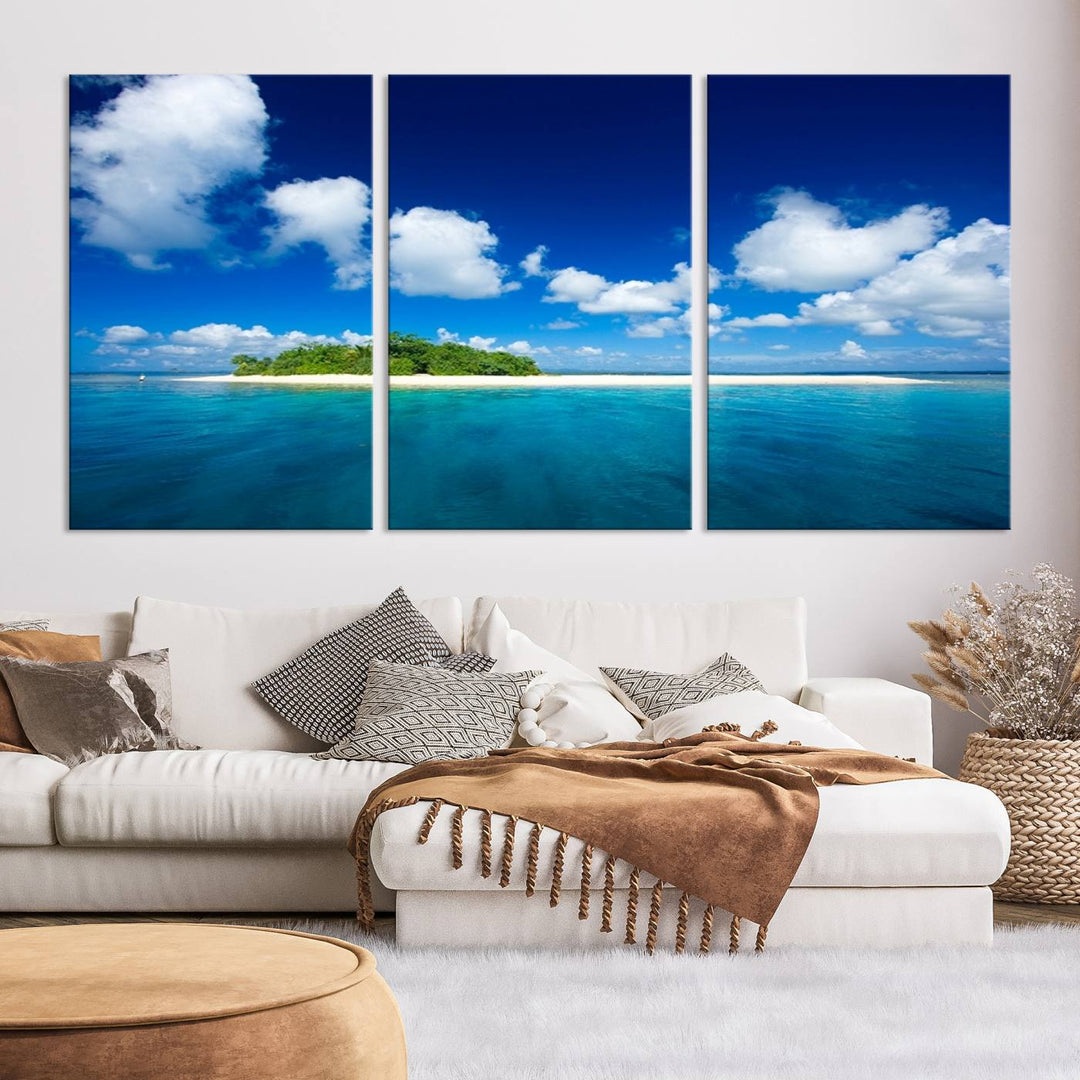 Wall Art Small Tropical Island Canvas Print