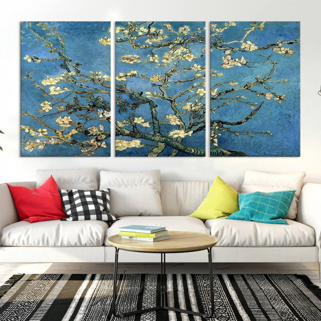 Art mural Fleur d'amandier par Van Gogh Impression sur toile