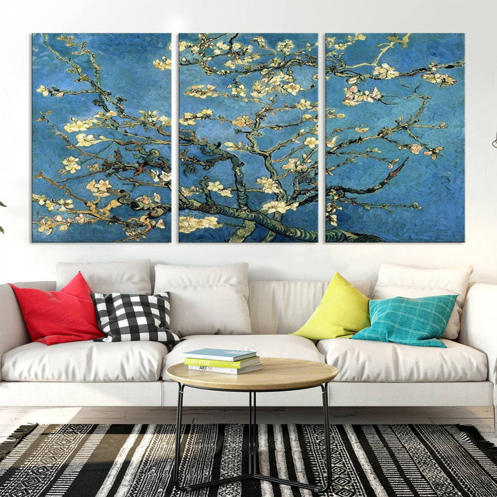 Art mural Fleur d'amandier par Van Gogh Impression sur toile