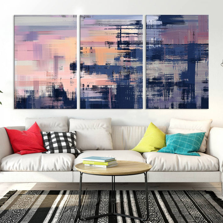 Abstract Painting Wall Art Canvas Print Split Canvas Art