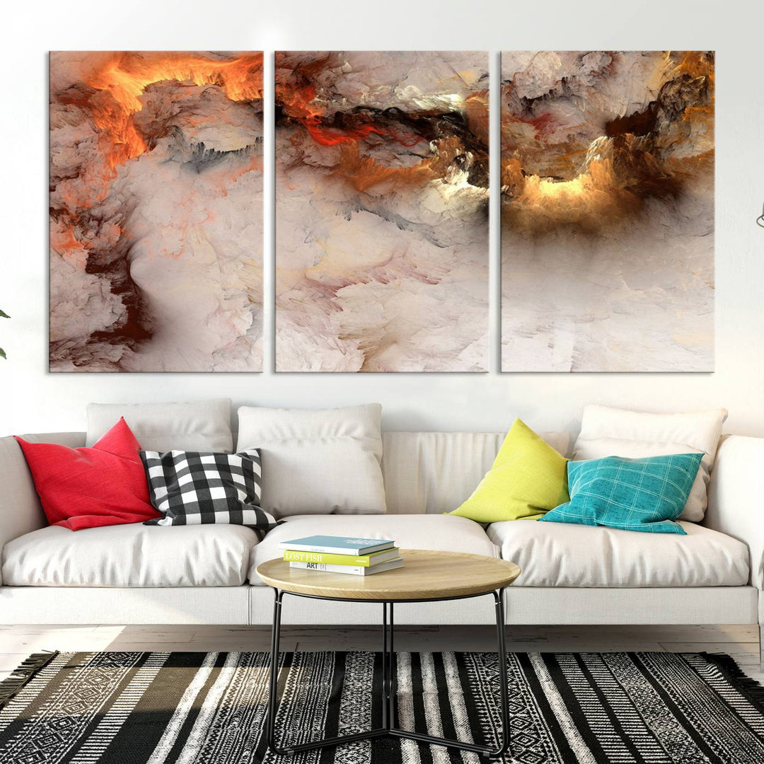 Abstract Smokes Canvas Wall Art Print