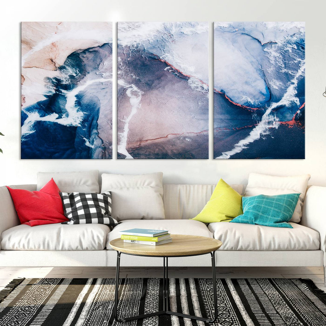 Large Modern Abstract Canvas Wall Art Print