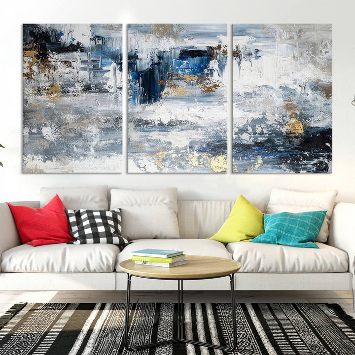 Modern Large Abstract Wall Art Canvas Print