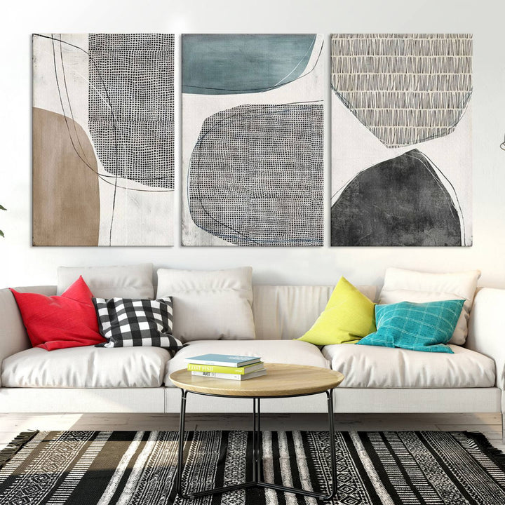 Impression sur toile Art mural abstrait Illustre Art Boho