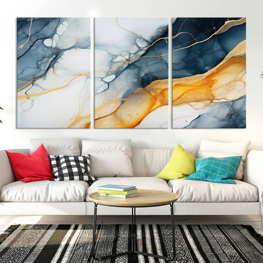 Fluid Wall Art Abstract Canvas Print