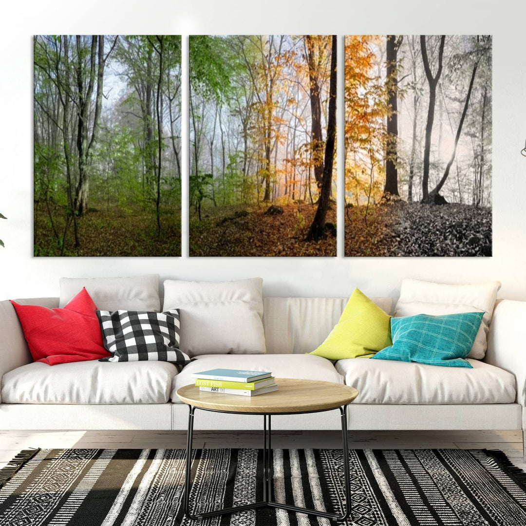 Wall Art Canvas Four Season Forest Wall Art