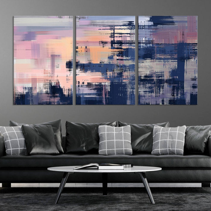 Abstract Painting Wall Art Canvas Print Split Canvas Art