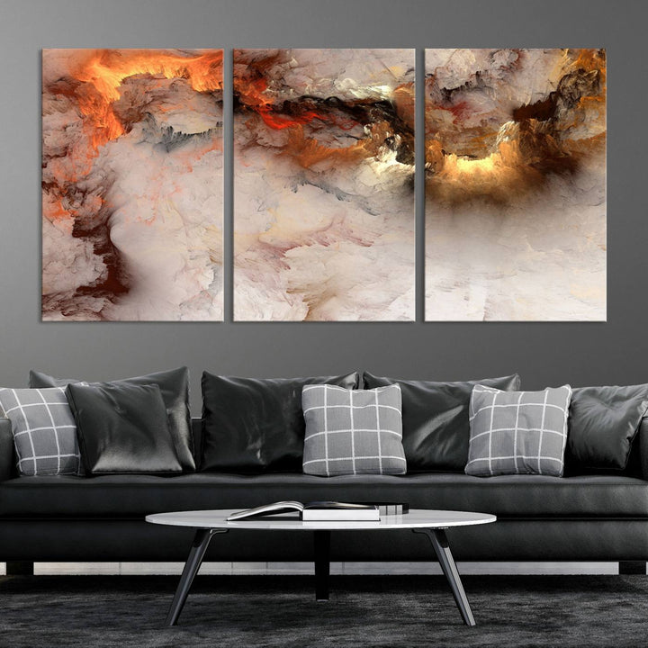 Abstract Smokes Canvas Wall Art Print