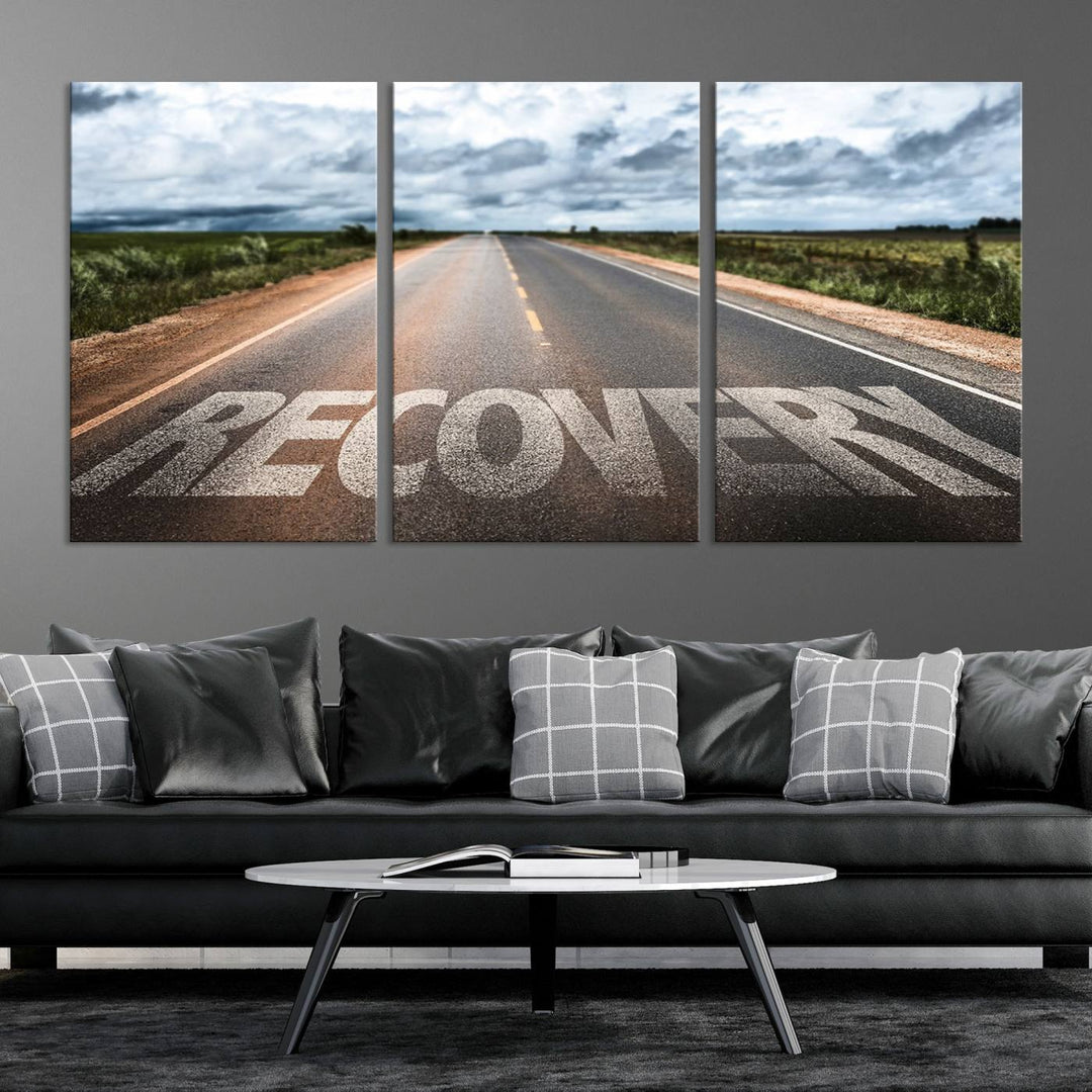 Recovery Road Wall Art Canvas Print