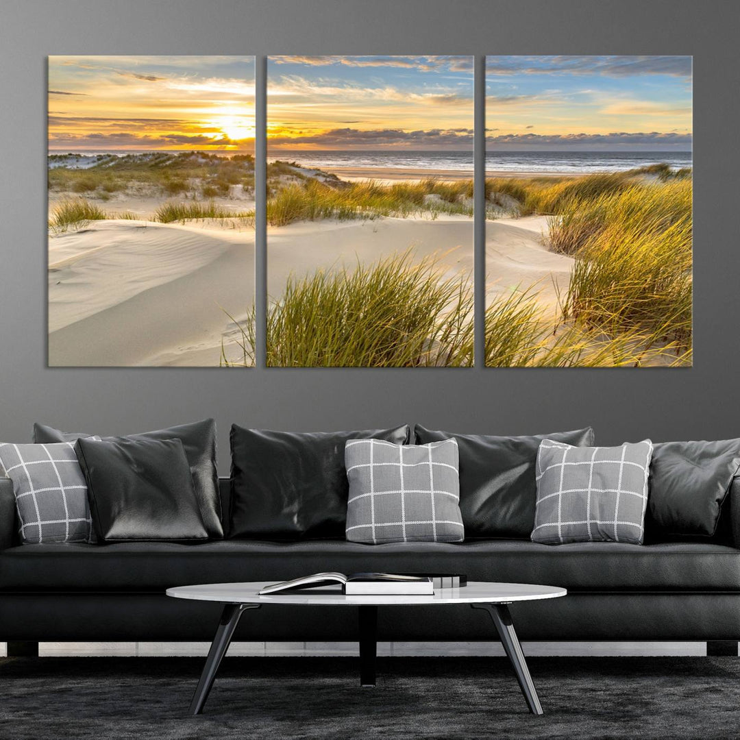 Sunrise on The Beach Wall Art Canvas Print