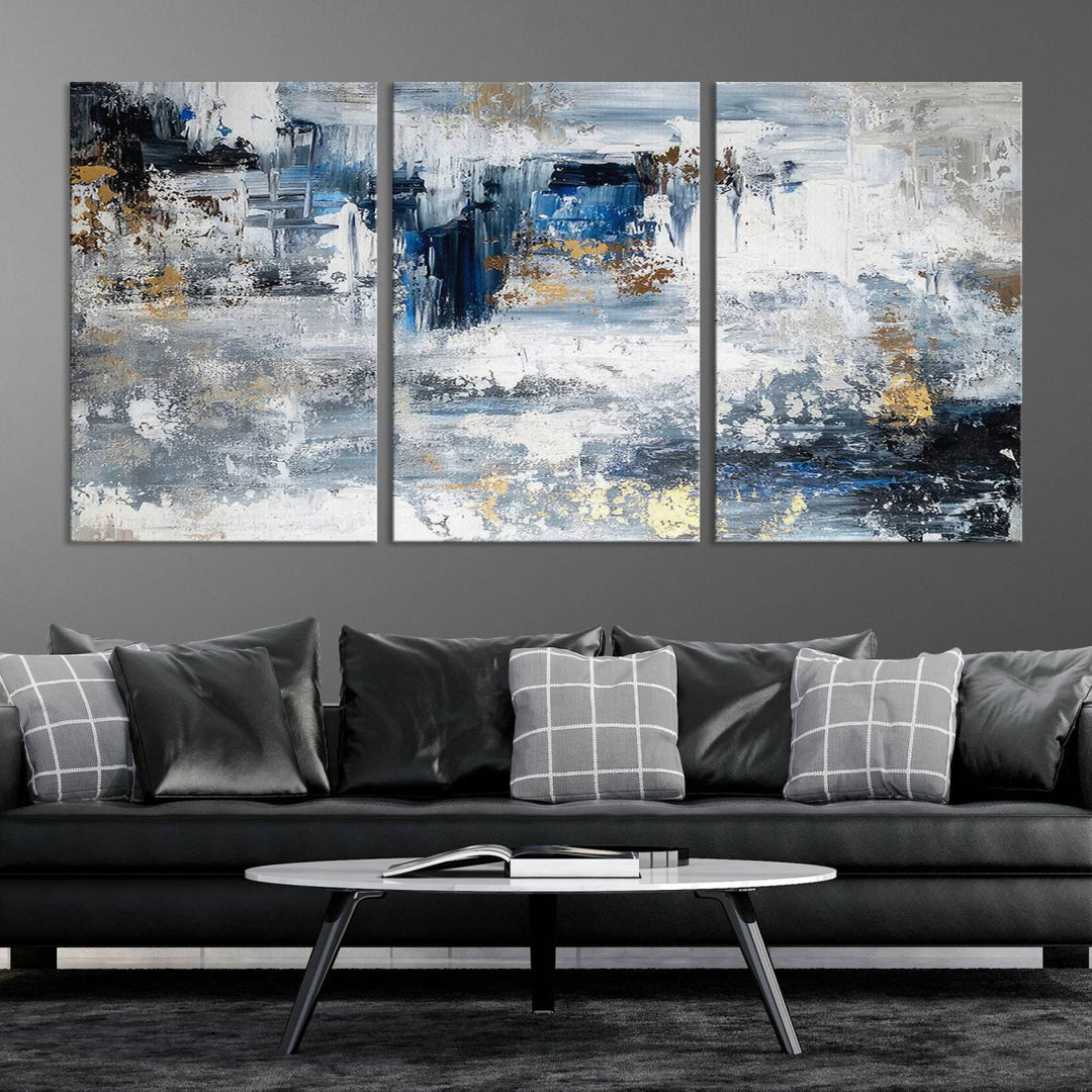 Modern Large Abstract Wall Art Canvas Print