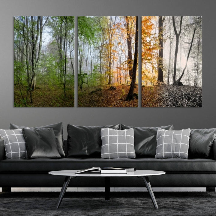 Wall Art Canvas Four Season Forest Wall Art