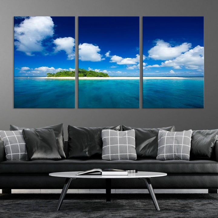 Wall Art Small Tropical Island Canvas Print