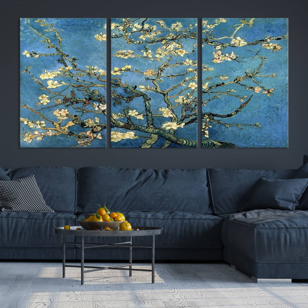 Art mural Fleur d'amandier par Van Gogh Impression sur toile