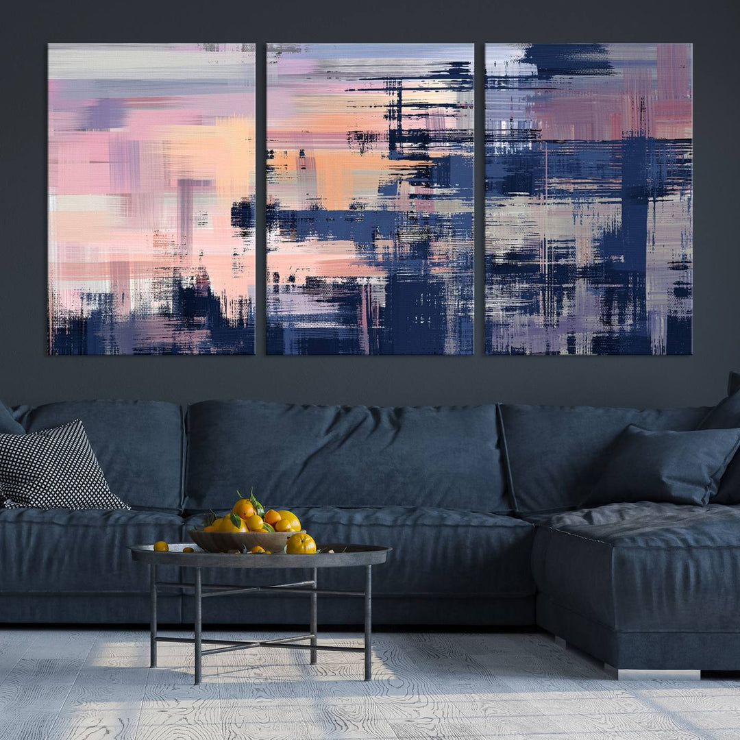 Abstract Painting Wall Art Canvas Print Split Canvas Art