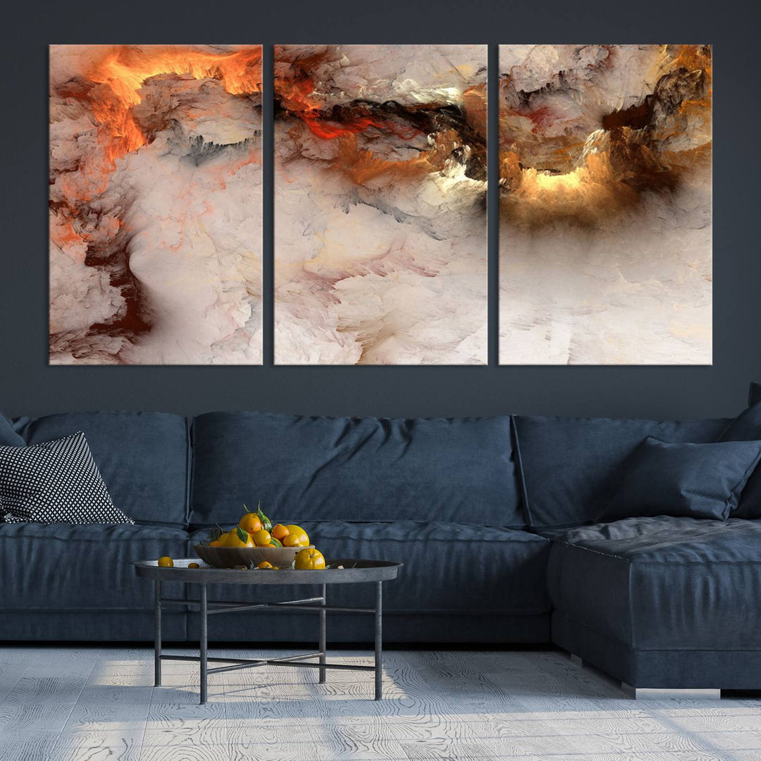 Abstract Smokes Canvas Wall Art Print