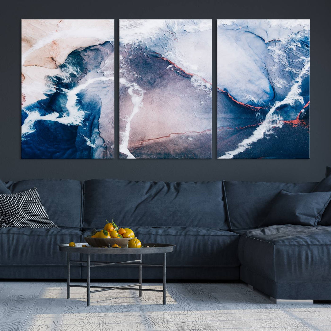 Large Modern Abstract Canvas Wall Art Print