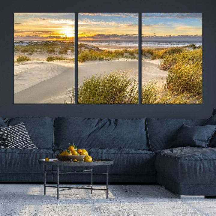 Sunrise on The Beach Wall Art Canvas Print