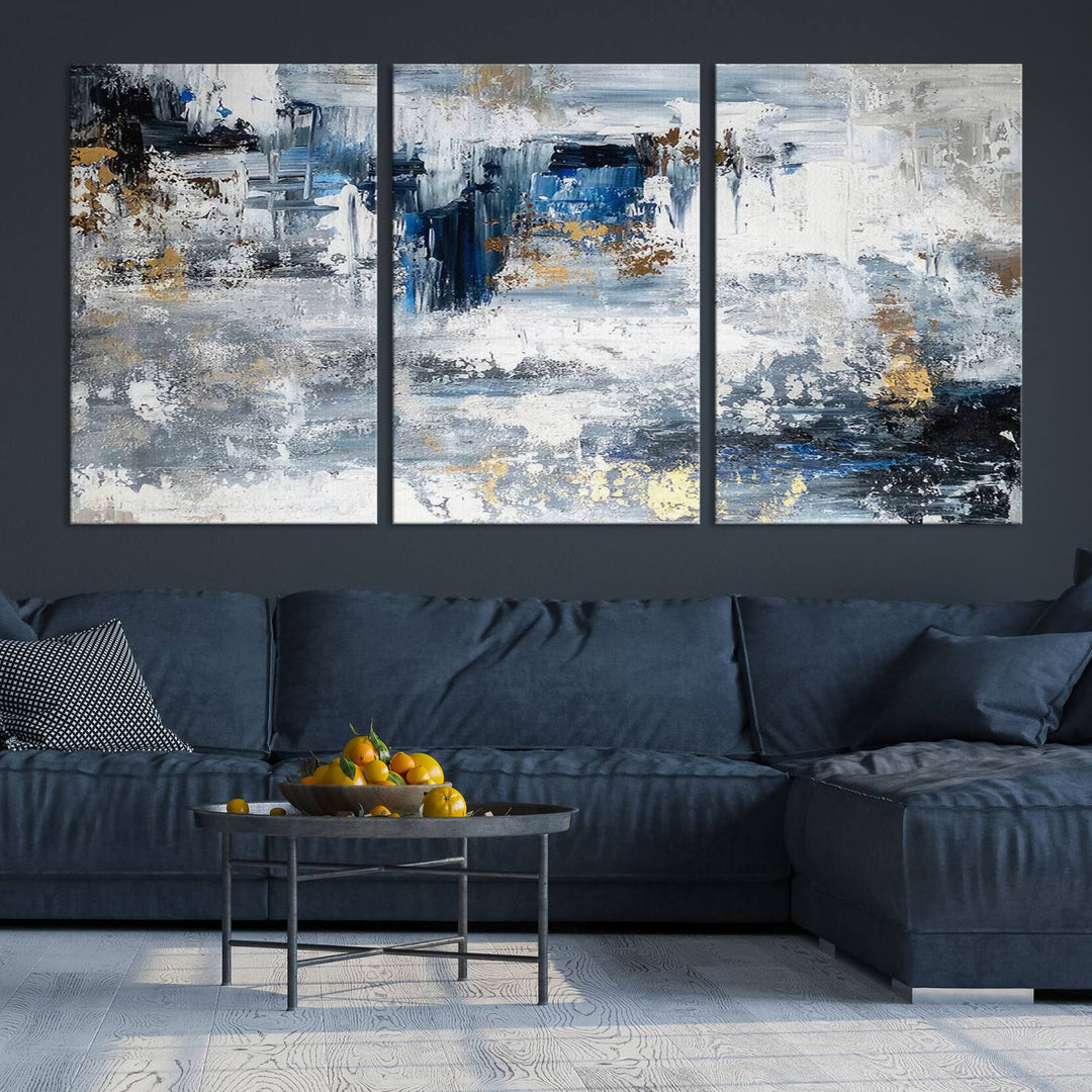 Modern Large Abstract Wall Art Canvas Print