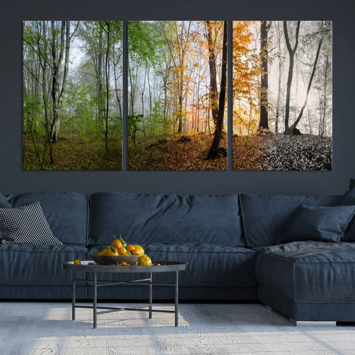 Wall Art Canvas Four Season Forest Wall Art